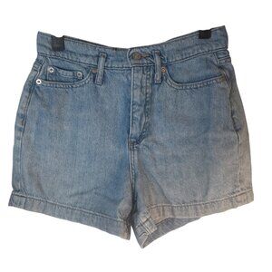 Vintage Banana Republic 25/0 Denim Shorts High Waist Light Wash Rolled Hem